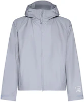 C.P. Company Blue Hooded Zip-Up Loose-Fit Jacket with Logo Print 16CLOW009A006450A913 C.P. Company Blue Hooded Zip-Up Loose-Fit Jacket with Logo Print 16CLOW009A006450A913