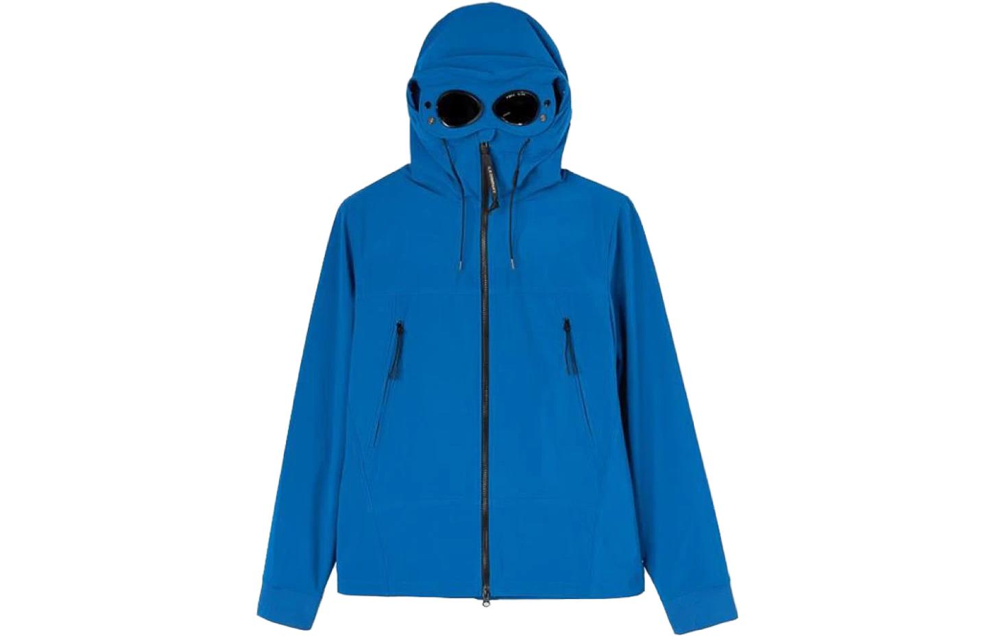 C.P. Company Blue Loose Fit Hooded Full-Zip Jacket 10CMOW013A005968A870