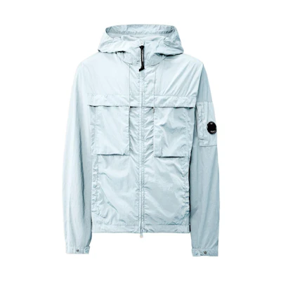 C.P. Company Blue Loose Fit Zip-Up Hoodie Jacket 16CMOW036A005904G806