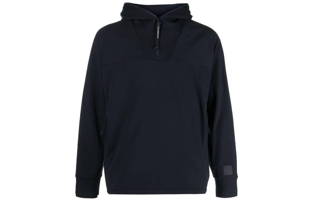 C.P. Company Blue Loose Fit Zip Hoodie Pullover Long Sleeve 15CLSS038A006452W888