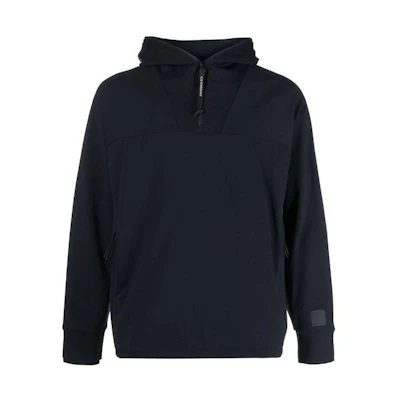 C.P. Company Blue Loose Fit Zip Hoodie Pullover Long Sleeve 15CLSS038A006452W888