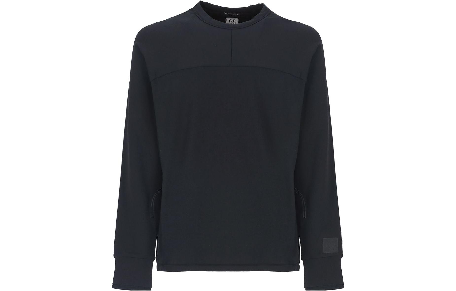 C.P. Company Blue Slim Fit Crewneck Pullover Sweatshirt 15CLSS037A006452W888