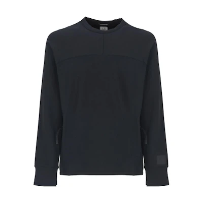 C.P. Company Blue Slim Fit Crewneck Pullover Sweatshirt 15CLSS037A006452W888