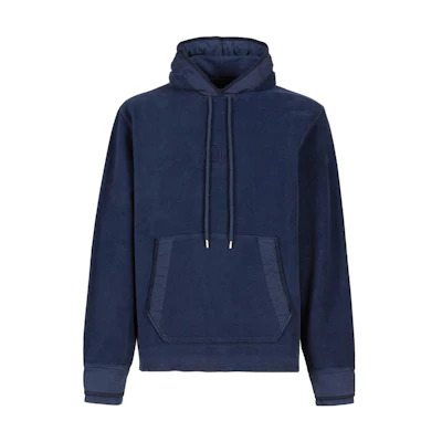 C.P. Company Blue Solid Color Hoodie Pullover Long Sleeve Sweatshirt 15CMSS262A006614G880