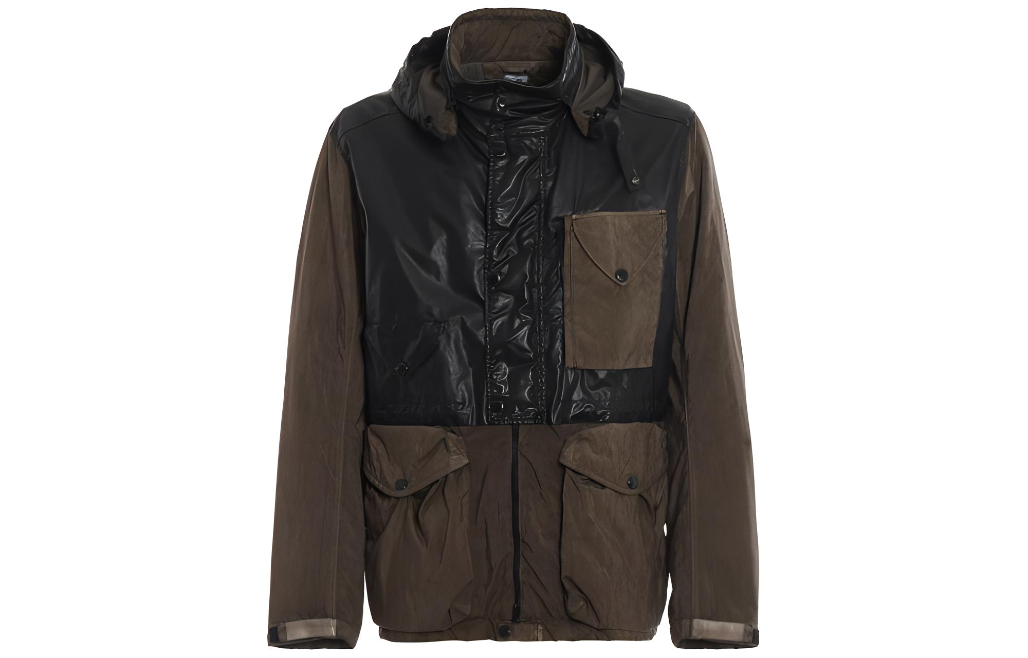 C.P. Company Brown Multi-Pocket Zip-Up Jacket 07CMOW041A005363M661