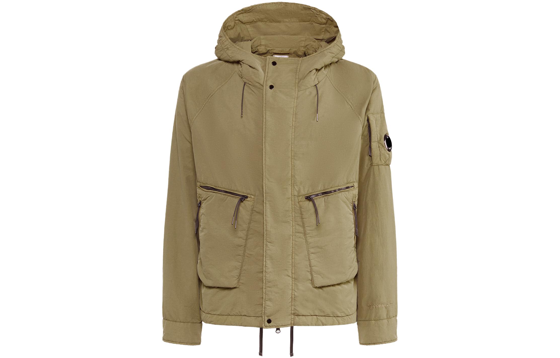 C.P. Company Brown Nylon Hooded Jacket CMOW066A005991G653