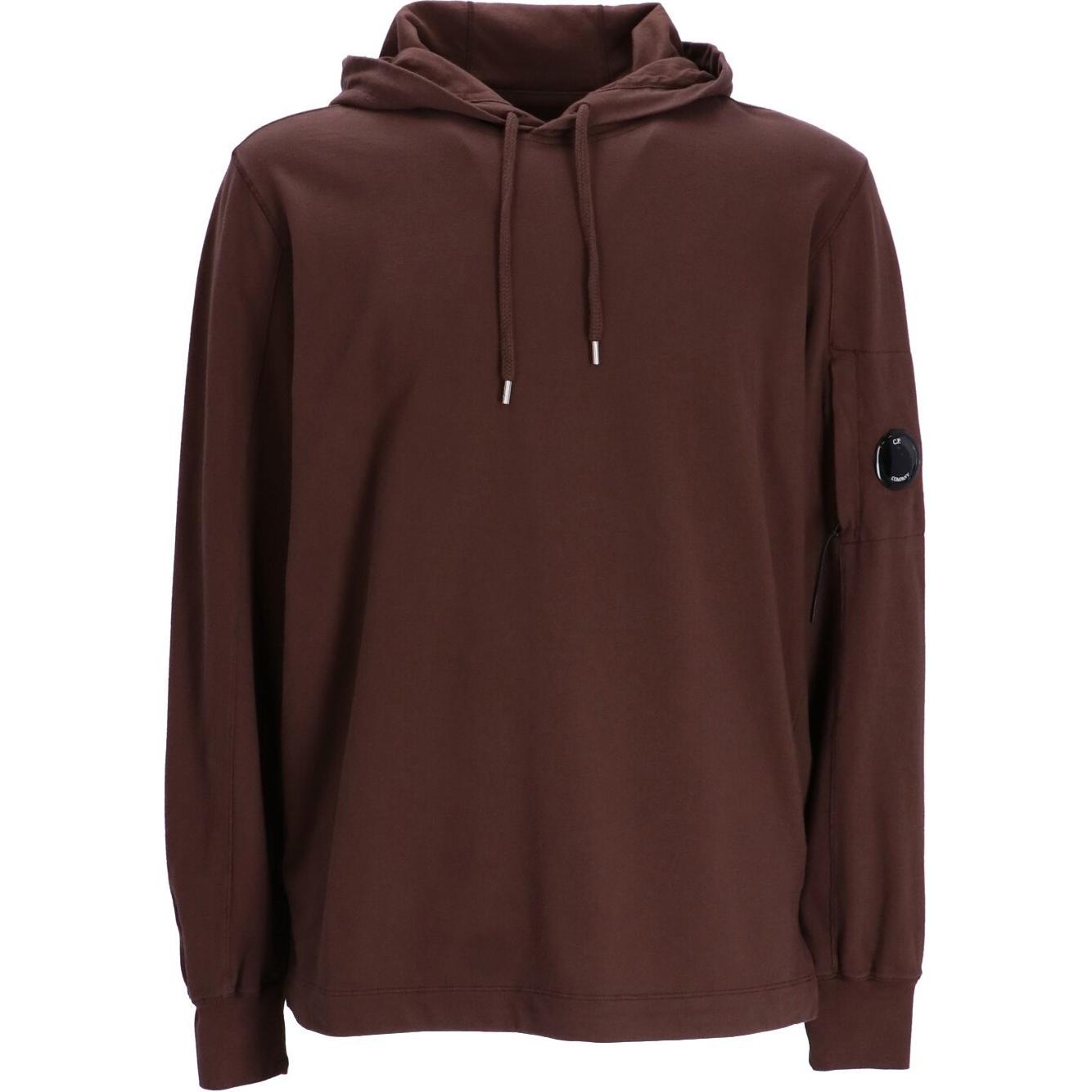 C.P. Company Brown Oversized Solid Color Hoodie CMSS033A002246G-365