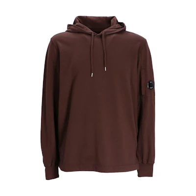 C.P. Company Brown Oversized Solid Color Hoodie CMSS033A002246G-365