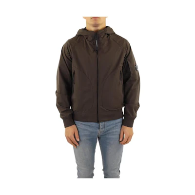 C.P. Company Brown Oversized Zip-Up Hoodie Jacket CMOW095004117A365