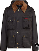 C.P. Company Brown Raglan Jacket with Embroidered Logo Patch CSOW018A006240A393 C.P. Company Brown Raglan Jacket with Embroidered Logo Patch CSOW018A006240A393