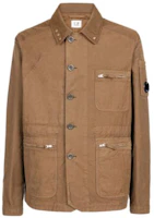 C.P. Company Brown Single-Breasted Collar Jacket 14CMOW245A006354G339 C.P. Company Brown Single-Breasted Collar Jacket 14CMOW245A006354G339