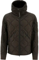 C.P. Company Brown Solid Color Hooded Zip-Up Jacket CMOW009A110158A674 C.P. Company Brown Solid Color Hooded Zip-Up Jacket CMOW009A110158A674