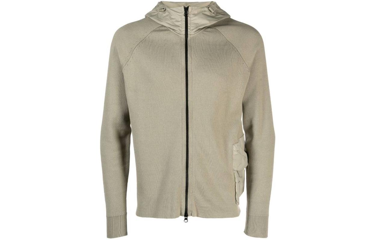 C.P. Company Brown Solid Hoodie Full-Zip Sweatshirt 15CLKN021A006599A335