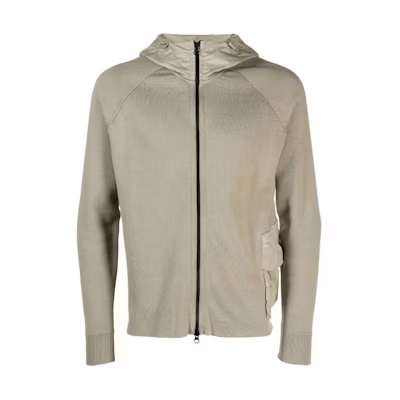 C.P. Company Brown Solid Hoodie Full-Zip Sweatshirt 15CLKN021A006599A335