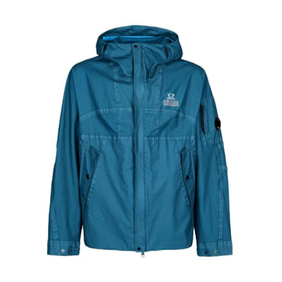 C.P. Company C.P. Company SS23 Blue Logo Print Long Sleeve Jacket 14CMOW105A006366G825