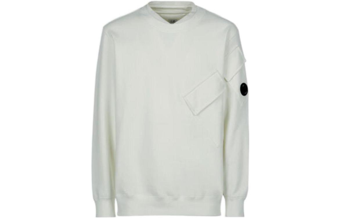 C.P. Company Classic Solid Pocket Crewneck Pullover Sweatshirt Men 13CMSS057A005086W103