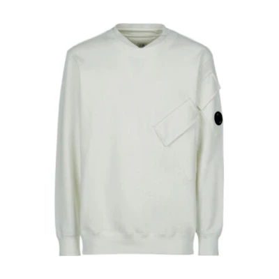 C.P. Company Classic Solid Pocket Crewneck Pullover Sweatshirt Men 13CMSS057A005086W103