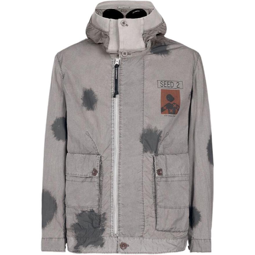 C.P. Company Color Block Graphic Zip-Up Hoodie Jacket Unisex 14CMOW336A006369N920