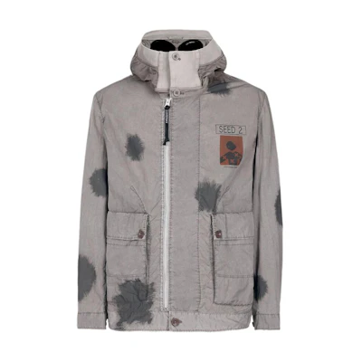 C.P. Company Color Block Graphic Zip-Up Hoodie Jacket Unisex 14CMOW336A006369N920