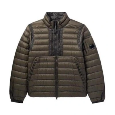 C.P. Company Colorblock Zip-Up Jacket Mens Light Brown CMOW034A006099A674