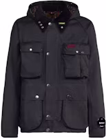 C.P. Company Creel Wax Jacket Solid Color Hooded Button Coat Men Black 15CSOW018A006240A999 C.P. Company Creel Wax Jacket Solid Color Hooded Button Coat Men Black 15CSOW018A006240A999