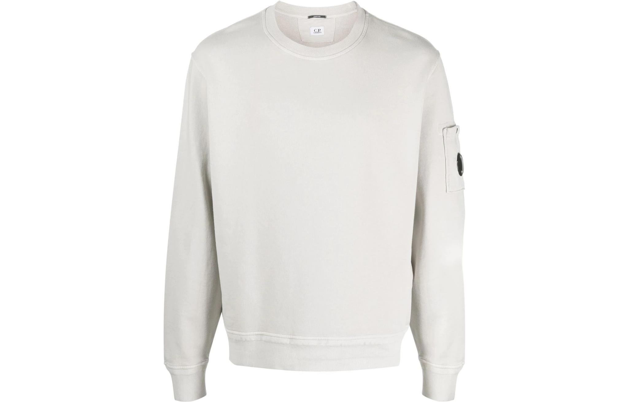 C.P. Company Crew Neck Pullover Sweatshirt Grey 14CMSS136A005398R