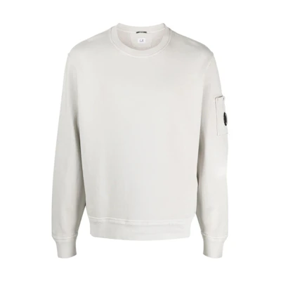 C.P. Company Crew Neck Pullover Sweatshirt Grey 14CMSS136A005398R