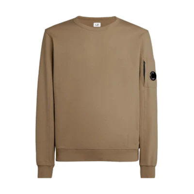 C.P. Company Crewneck Lens Detail Sweatshirt Walnut Brown - CMSS032A002246G653