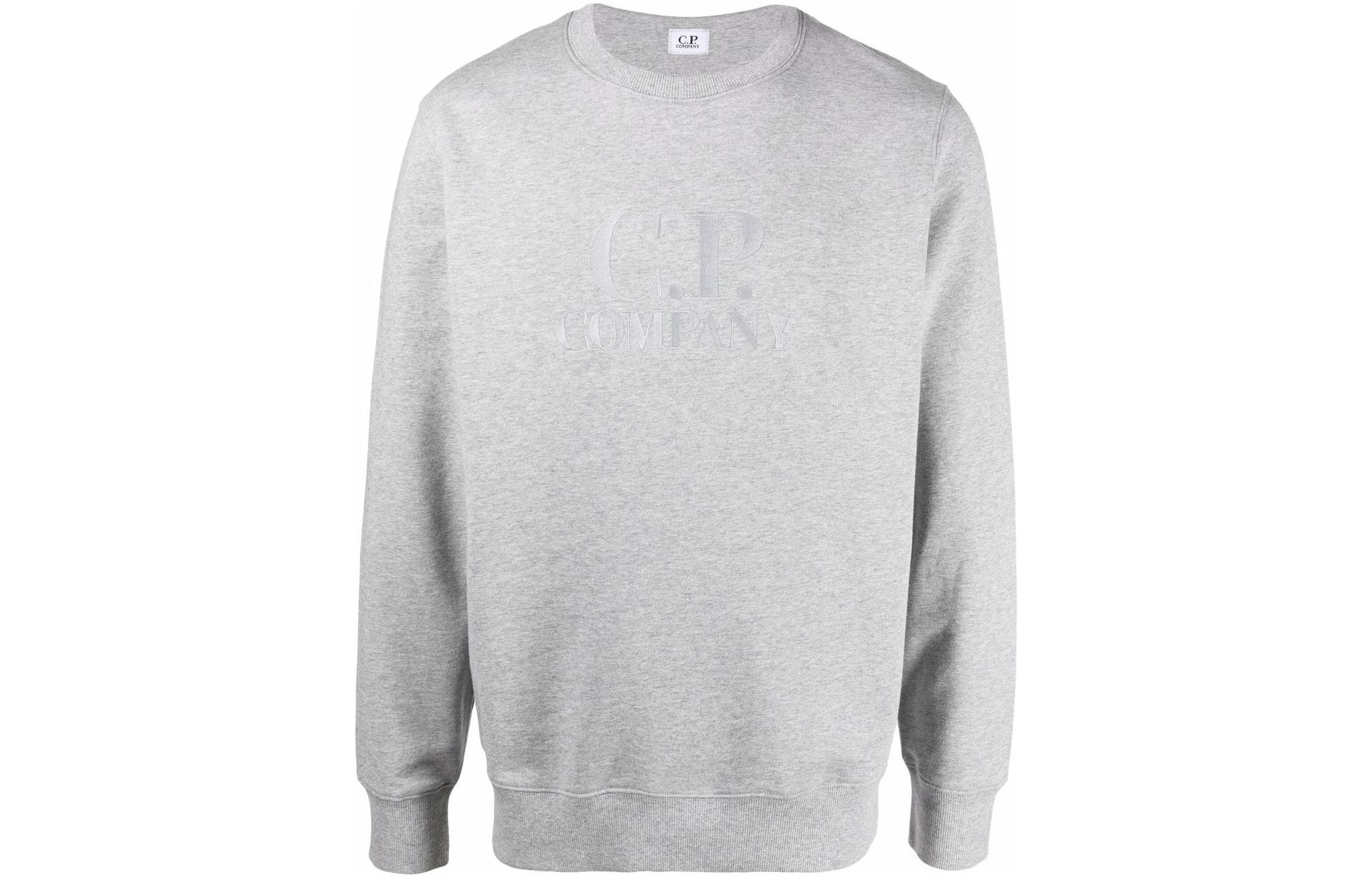 C.P. Company Crewneck Logo Print Casual Long-Sleeve Sweatshirt 12CMSS024A005086W-937