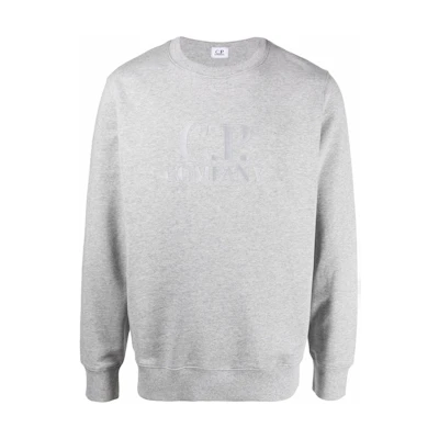 C.P. Company Crewneck Logo Print Casual Long-Sleeve Sweatshirt 12CMSS024A005086W-937