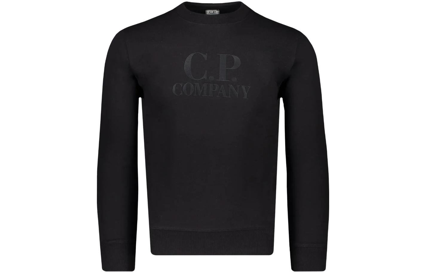 C.P. Company Crewneck Sweatshirt with Logo Letter Print Long Sleeve 13CMSS163A005086W999