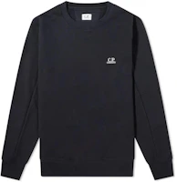 C.P. Company Crewneck Sweatshirt with Solid Color Logo Embroidery 11CMSS055B-005086W-888 C.P. Company Crewneck Sweatshirt with Solid Color Logo Embroidery 11CMSS055B-005086W-888