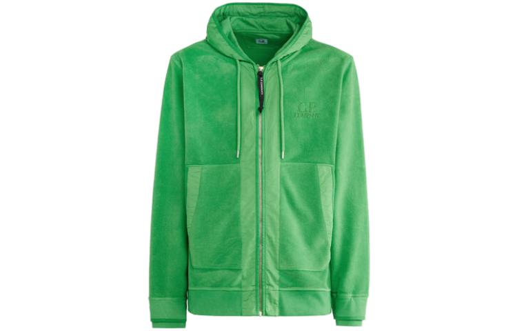 C.P. Company Diagonal Fleece Long Sleeve Sweatshirt Green () CMSS263A006614G617