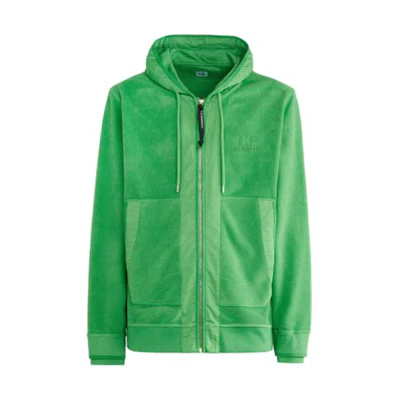 C.P. Company Diagonal Fleece Long Sleeve Sweatshirt Green () CMSS263A006614G617