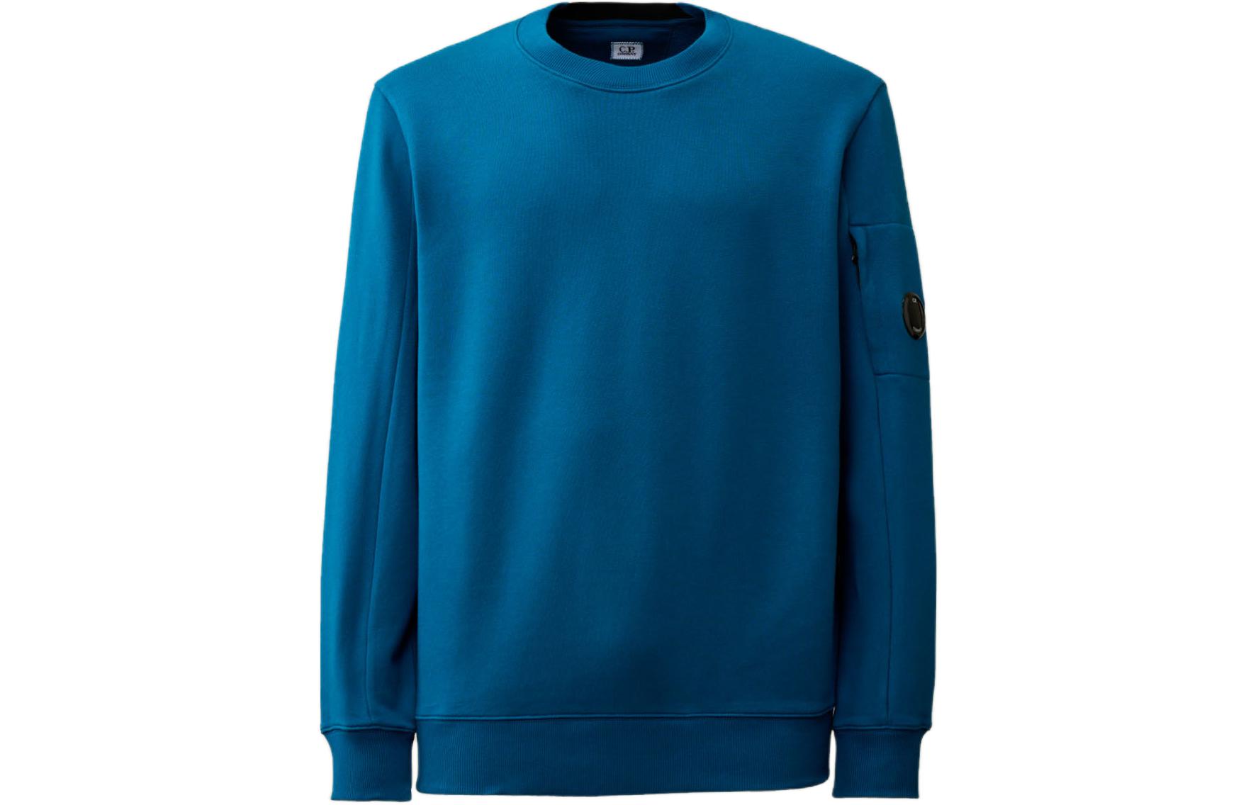 C.P. Company Diagonal Fleece Sweatshirt Navy Blue Pullover 16CMSS022A005086W848