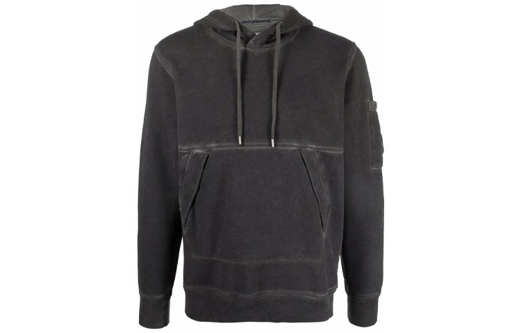 C.P. Company Faded Trim Hoodie - Black 11CMSS291A006090S999