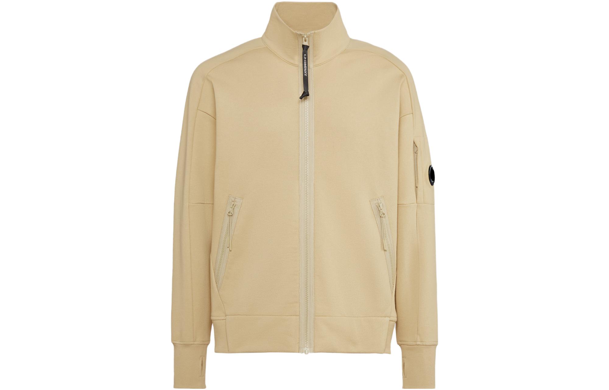 C.P. Company Full-Zip Beige Long Sleeve Jacket for Men 15CMSS061A005086W317