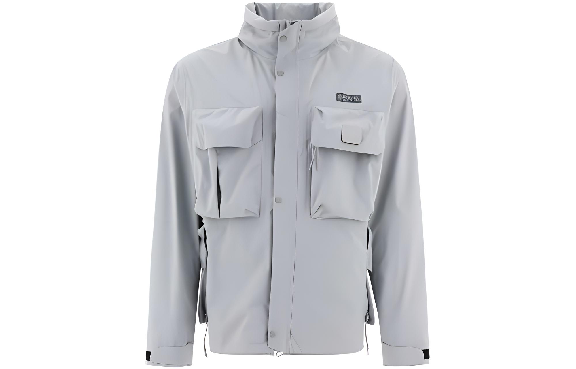 C.P. Company Full-Zip Solid Color Jacket in Gray 14CMOW012A005967A805