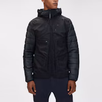 Sizing C.P. Company FW21 黑色防風多口袋拼接連帽外套. 11CMOW106A006097M999-48