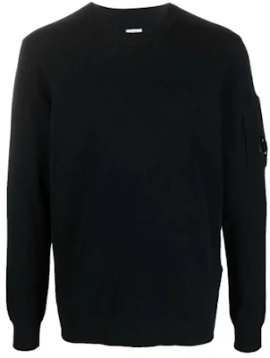 C.P. 컴퍼니 FW21 블랙 크루넥 맨투맨 심플 디자인 11CMKN091A005528A999 Buy C.P. 컴퍼니 FW21 블랙 크루넥 맨투맨 심플 디자인 11CMKN091A005528A999