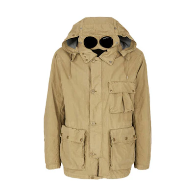 C.P. Company FW21 Brown Multi-Pocket Hooded Jacket Outerwear 11CMOW208A005966G326