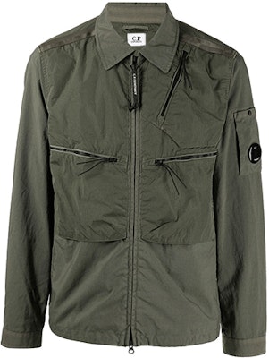 C.P. Company FW21染色塗層綠軍長袖襯衫風外套 男款 11CMOS152A005782M665 Buy C.P. Company FW21染色塗層綠軍長袖襯衫風外套 男款 11CMOS152A005782M665