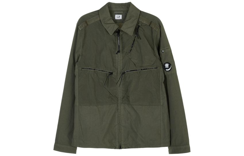C.P. Company FW21 Green Spliced Collar Jacket 11CMOS152A005782M