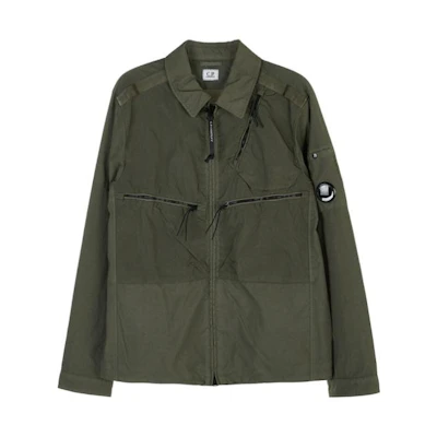 C.P. Company FW21 Green Spliced Collar Jacket 11CMOS152A005782M