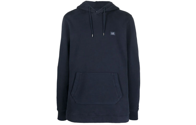 C.P. Company FW21 Logo Drawstring Hoodie Blue () 11CMSS140A005909G888