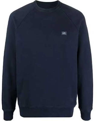 C.P. 컴퍼니 FW21 로고 패치 풀오버 스웻셔츠 남성용 – 다크 블루 11CMSS138A005909G888 Buy C.P. 컴퍼니 FW21 로고 패치 풀오버 스웻셔츠 남성용 – 다크 블루 11CMSS138A005909G888