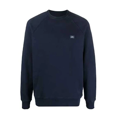 C.P. Company FW21 Logo Patch Pullover Sweatshirt Men’s – Dark Blue 11CMSS138A005909G888