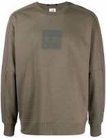C.P. Company FW21 Logo Print Crewneck Sweatshirt Gray-Brown 11CMSS063A005086W C.P. Company FW21 Logo Print Crewneck Sweatshirt Gray-Brown 11CMSS063A005086W