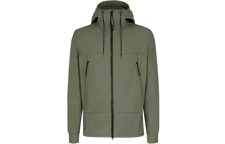C.P. Company FW21 Medium Goggle Hooded Shell Jacket Men’s Green Drap 11CMOW002A006097A665