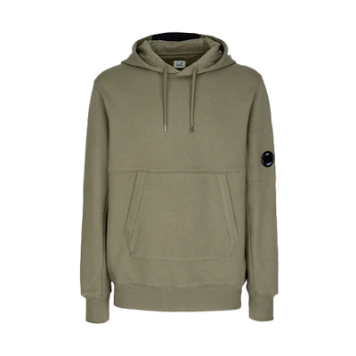 C.P. Company FW21 Solid Color Hoodie Unisex Green 11CMSS056A005086W665